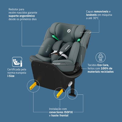 Cadeirinha De Bebê Para Carro Maxi-Cosi Emerald 360 S Tonal Graphite - Sustentabilidade Eco Care